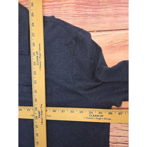 Polo Ralph Lauren Mens Long Sleeve Collared Polo XXL Pima Cotton Navy Blue - Picture 6 of 6